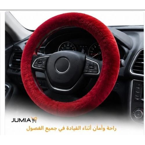 Luxury Car Steering Wheel Cover - Soft & Elegant Plush Fur for All-Season Comfor