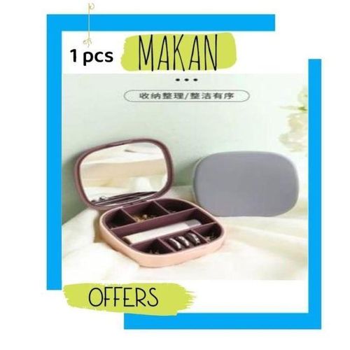 Travel Jewelry Organizer Box - Small Jewelry Storage Case for Earrings Rings Necklaces and Bracelets