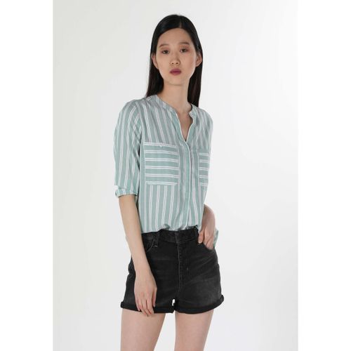 Women Blouse Long Sleeve Olive