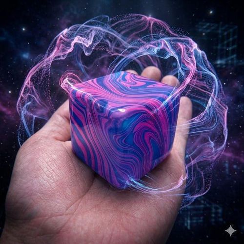 Premium Marble-Patterned Sensory Stress Relief Cube: Ultra-Soft, Elastic, and Durable Fidget Toy with Mesmerizing Swirled Color Design, Perfect for Calming Anxiety, Improving Focus, and Hand Therapy Exercises.