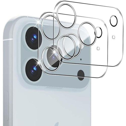 2 Pack For iPhone 17 Pro Max Camera Lens Screen Protector, 9H Hardness 3D Scratch-Proof Explosion-Proof Camera Protective Film, HD Clear Anti Fingerprint Bubble Free Glass