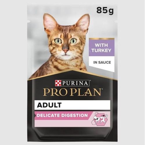 Nutri Savour Wet Food Chunks with turkey in Gravy for delicate Adult Cats 85g