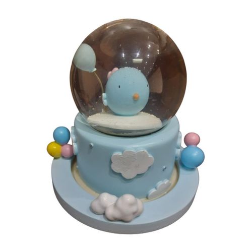 Ball Shape Snow Globe With Color Changing Light (1pc)