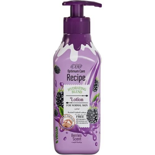 Optimum Care Recipe Hydrating Blend Lotion For Normal Skin - Berries Scent 370 Ml