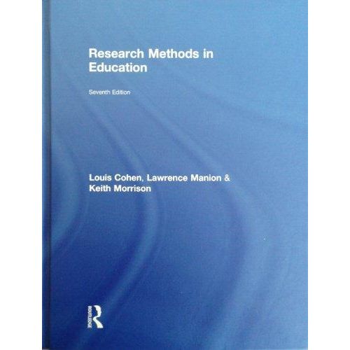 Research Methods in Education ,Ed. :7