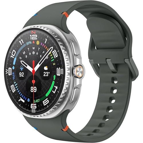 Silicone Bands Compatible with Samsung Galaxy Watch 8 Band 40mm 44mm, Galaxy Watch 8 Classic Band 46mm, Waterproof Soft Wristband Sport Strap for Galaxy Watch 8 Bands 2025 green