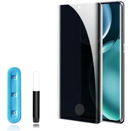 Tempered Glass UV Privacy Screen Anti Shock Curved (Support Lock Finger Screen Whole) For Tecno Camon 40 Pro 4G