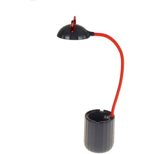 LED Desk Lamp with Pen Holder, Demon Design, Black and Red, Addressable Flexible Lighting