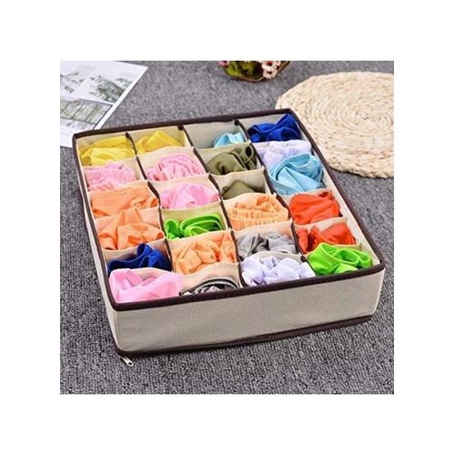 Skeido 4Pcs Storage Boxes For Ties Socks Shorts Bra Underwear Divider Drawer Lidded Closet Organizer Ropa Interior Organizador