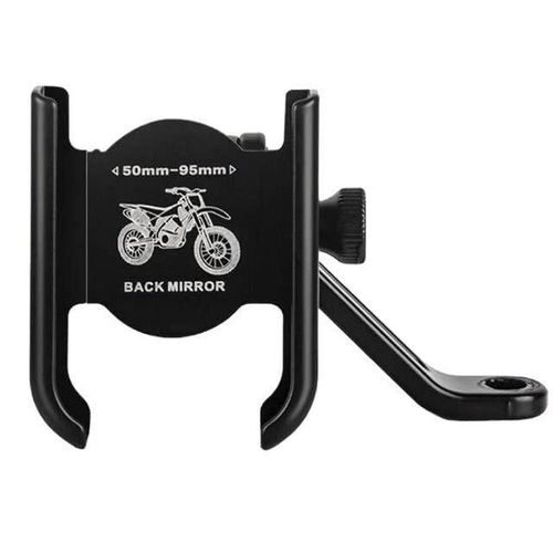 Motorcycle Phone Holder Motorcycle Scooter Anti-Shake Rotatable Adjustable Metal Mount for Most Mobile Phones