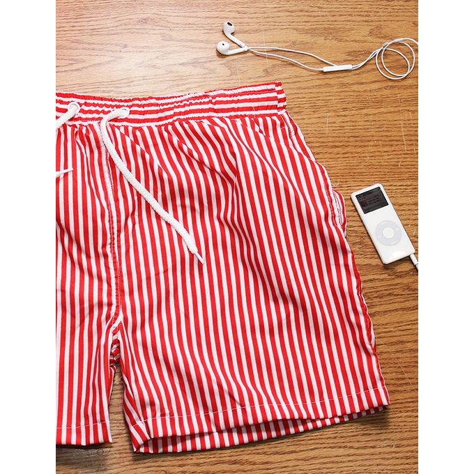 اشتري Minimum  Striped Swimtsuit - Red في مصر