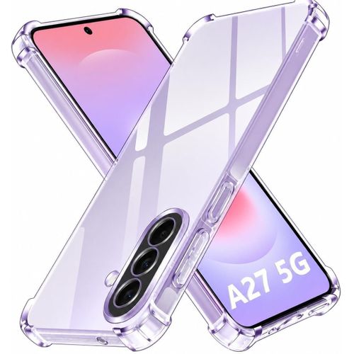 Case Compatible with Samsung Galaxy A27 , Cover Silicone Transparent TPU Gorilla Anti-shock Protector Camera Shockproof Corners - Clear