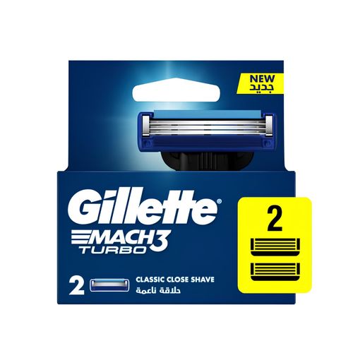 Gillette, Mach 3 Turbo, Classic Close Shave, 2 Blades