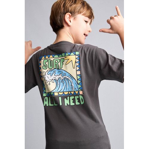 Boy New Regular Fit Crew Neck Printed T-Shirt