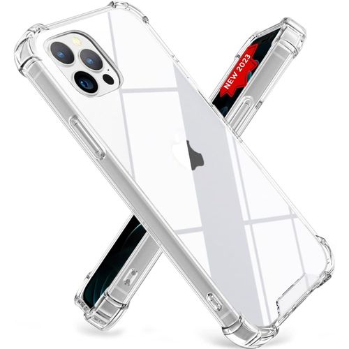 Case Compatible with iPhone 12/12 Pro 6.1 , Cover Silicone Transparent TPU Gorilla Anti-shock Shockproof Corners - Clear