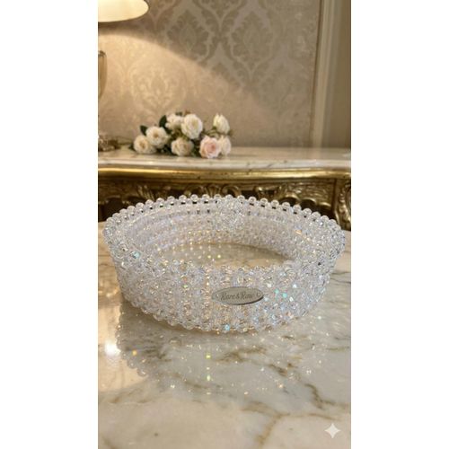 Handmade crestal Beaded Bonbonniere – Elegant Candy Holder for Home & Events