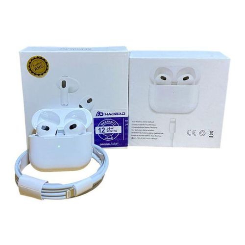 Pro3 Modern Wireless In-Ear Earphones Ultra Lightweight, HD Headphones for Calls, Drivers with Big Bass, Compatible with Android Smartphones and iPhones (White)