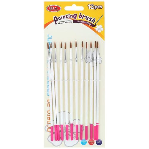Round Tip Paint Brush Pack Of 12 size 6