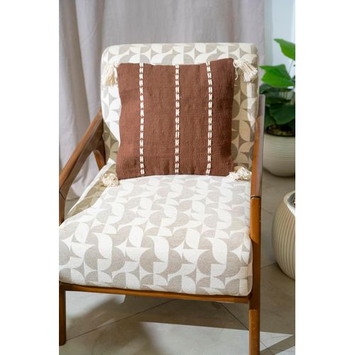 Decorative Cotton cushion cover- 45 x 45 cm-brown