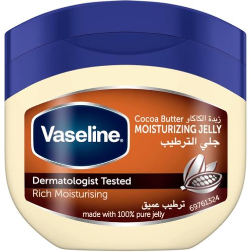 Vaseline Cocoa Butter Healing Jelly Made with triple purified formula for rich moisturization 250G