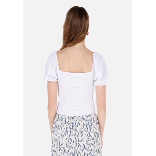 Women T-Shirt Short Sleeve White