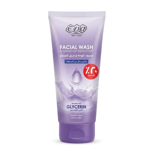 Eva Facial Wash And Make-Up Remover Enriched With Glycerin For Dry Skin 150ml (packaging may vary)