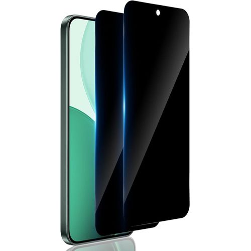 Privacy screen protector compatible with Oppo Reno 14, Reno 14f. Tempered glass, anti-spy, 9H hardness, full coverage, anti-fingerprint, 2-pack.