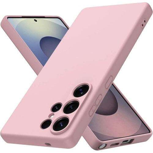 Soft Silicon Camera Protection Case with Microfiber Lining For Samsung Galaxy S26 Ultra 5G (Rose)