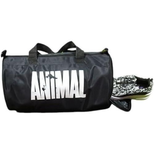 M Stay Fit Gym Bag for Unise* (Animal) - Polyester, Water Resistant, Zipper Closure, Shoulder Strap, 40*30*30cm, Black, Medium