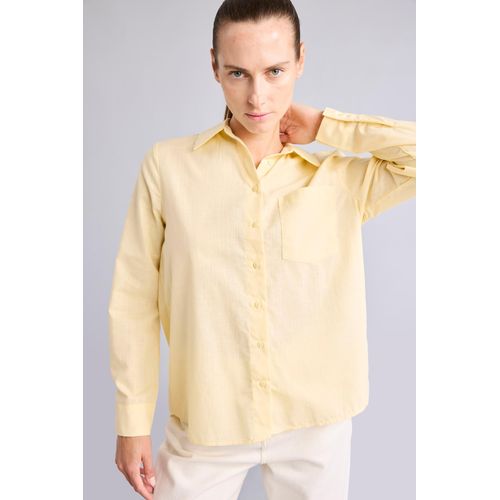 Regular Fit Shirt Collar Long Sleeve Shirt