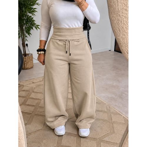 Premium Balloon Fit Pants with Fold-Over Wide Waistband
