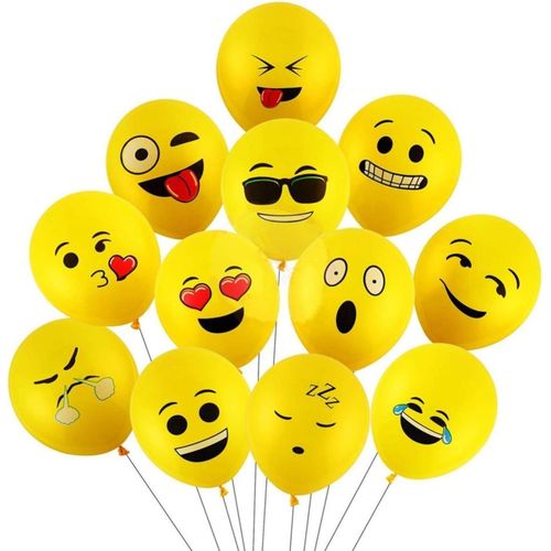 25 Pcs Emoji Balloons for emoji theme decoration/emoji balloon/emoji party