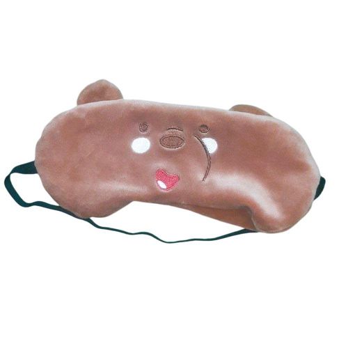 We Bare Bears Grizzly Cute Plush Eye Mask for Sleep - 2154