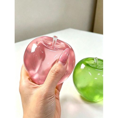 Apple Squishy Stress Relief Toy – Slow Rise Sensory Squeeze Fidget Toy (1pc/Green/Pink)