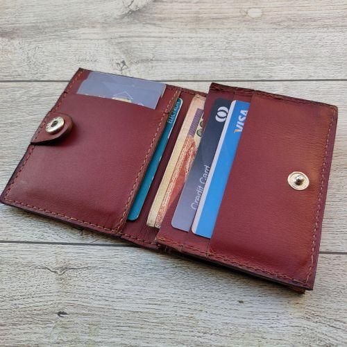 Genuine Leather Business Card Holder Credit Card Wallet
