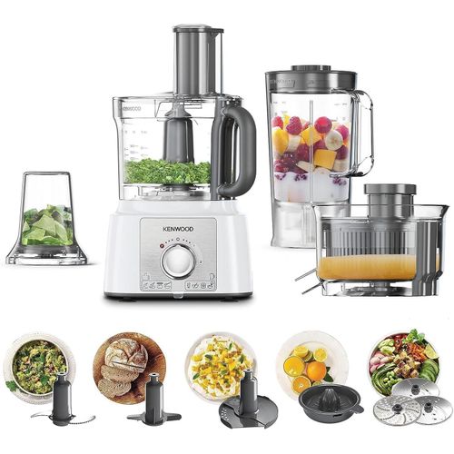 Multipro expresstm food processor, 1000 watt, multicolor - fdp65.750wh (international warranty)