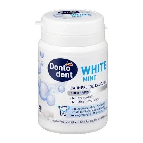 White Mint Sugar-Free Chewing Gum 50 Pieces