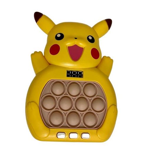 Large Size Speed Push Pop It Game for Kids – Cute Cartoon Character Design – 12 Bubble Buttons – Light & Sound – Interactive Battery Operated Toy