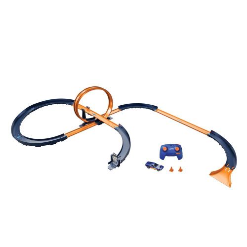 Mattel - Hot Wheels RC Speed Challenge Track Set & 1/64 Car with Remote Control - HXX45
