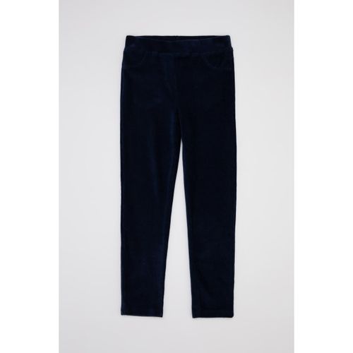 Girl Slim Fit Leggings - Navy