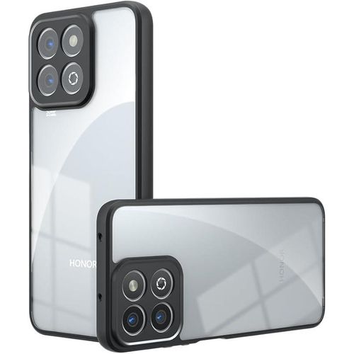 Cover for Honor 400 Smart – Shockproof Silicone Case with Transparent Back Panel and Non-Slip Black Edge – Transparent
