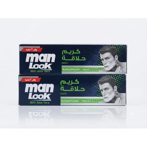 1 plus 1 Shaving Cream with Aloe Vera for Sensitive Skin 40gm plus 40gm