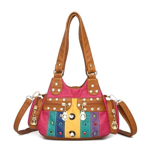 Womens Waterproof Shoulder Bag Multi Functional Design Perfect for Work Travel University Study Daily Use with Elegant Style and Adjustable Strap for Comfortable Wear Color model 1