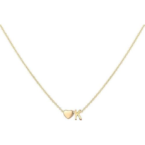 Small 'k' letter chain made of stainless steel, custom initial necklace, multi-name necklace for women and girls, suitable for everyone