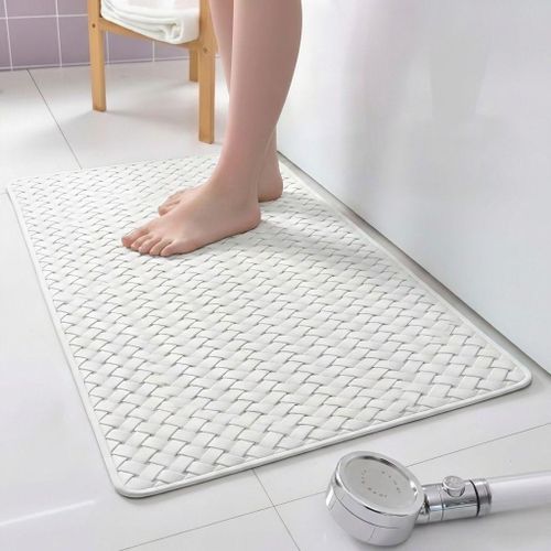 دواسة حمام PVC مانعة للانزلاق مقاس ٧٥ * ٣٥ سم مع أكواب شفط – تصريف سريع للمياه وسهلة الغسيل