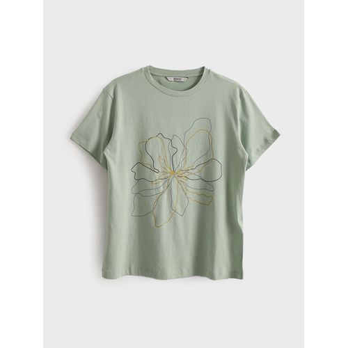 Crew Neck Printed Women's T-Shirt