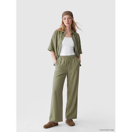Linen Blend Women's Trousers