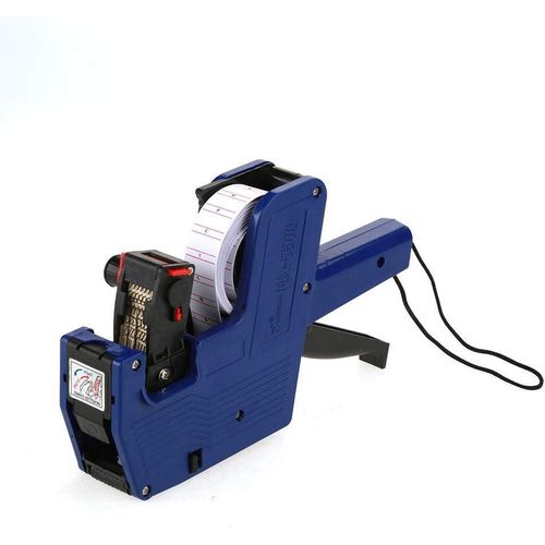 Mokernali 8 Digits Blue Pricing Tag Gun Labeler Retail Shop Grocery Store Food Organization Marking
