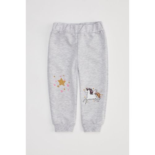 Knitted Bottom Trousers - Grey Melange