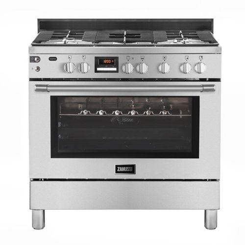 Taste Max Plus Gas Cooker, 5 Burners, Stainless Steel- ZCG92696XA